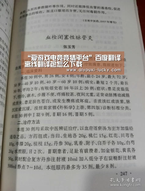 “爱游戏电竞竞猜平台”百度翻译离线翻译包怎么下载(图1) 爱游戏电竞官网